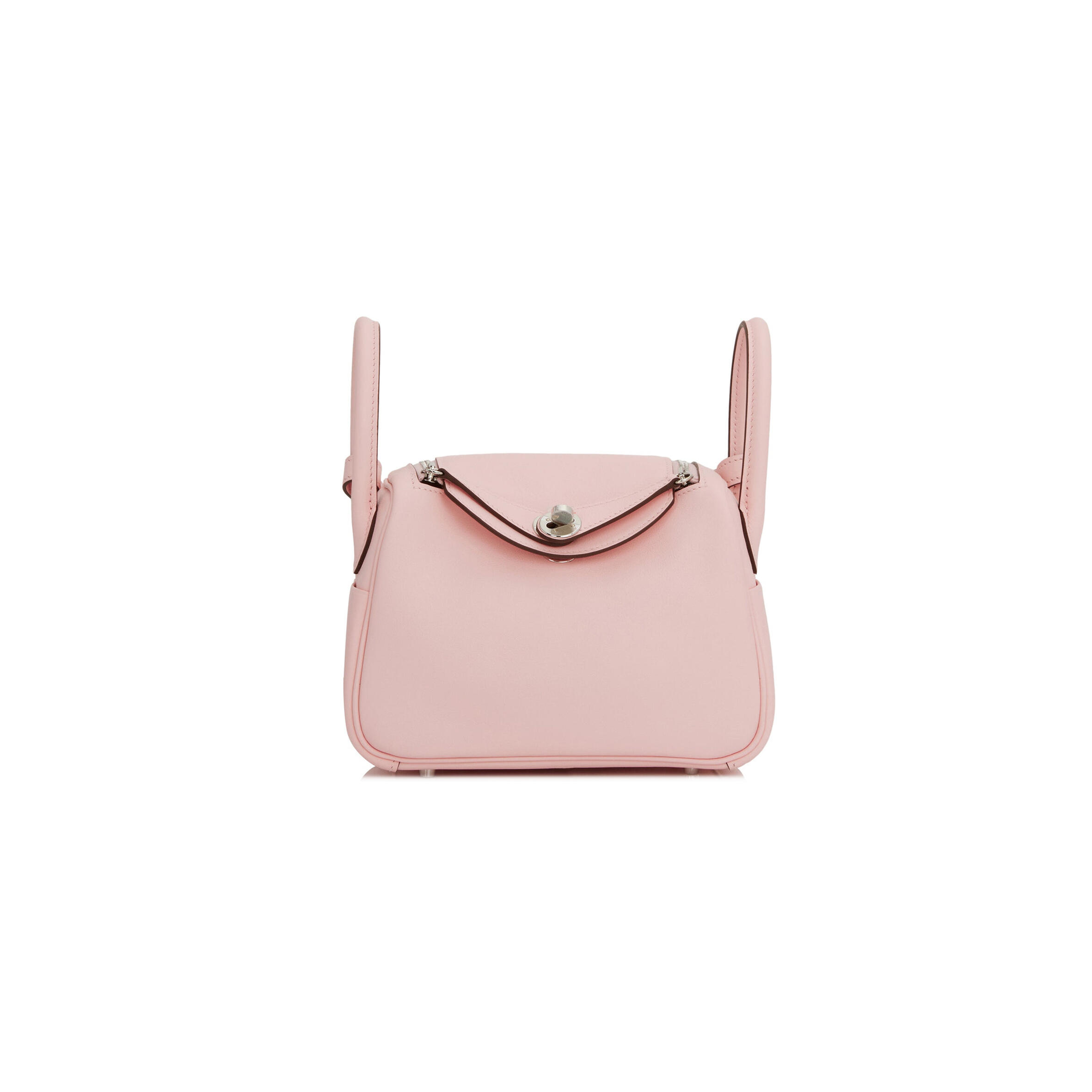 HERMES LINDY MINI 19 BAG SWIFT PALLADIUM HARDWARE (19*12*9.5cm)